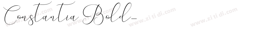 Constantia Bold字体转换